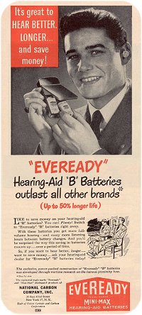 Eveready Hearing-Aid Batteries