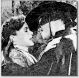Americans saw Zorro in romantic scenes as this in 1950's