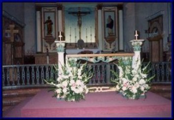 Inside the church